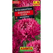 Астра Королева Сада малиновая /Аэлита/ 0,2г/ пионовид. h-70см d-10см