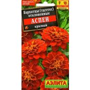 Бархатцы Аспен красный /Аэлита/ 0,1г/ откл. h-25см d-5см
