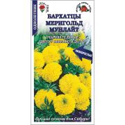 Бархатцы Мериголд Мунлайт /Сотка/ 0,2 г/ прям. желт. 40см, d-7см/*1200