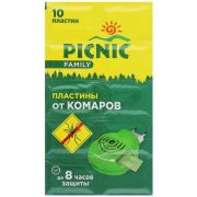 Пластина Picnic от комаров 10шт /288шт