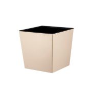 Кашпо InGreen London CUBE 11,6л Калифорнийский Миндаль с дренажной вставкой 250*250 /ФП/